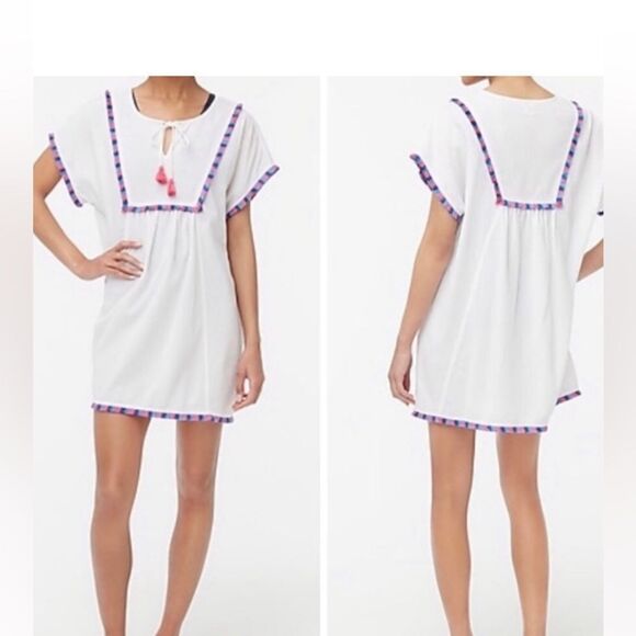 J.Crew Fringe Sz S J.Crew Fringe Tunic Cover-Up - Picture 2 of 14